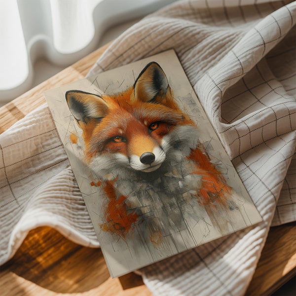 Geometric Fox Portrait