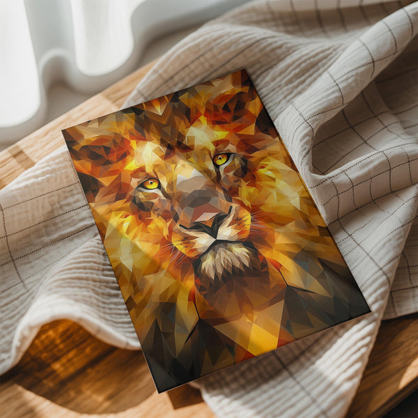 Polygonal Lion Majesty