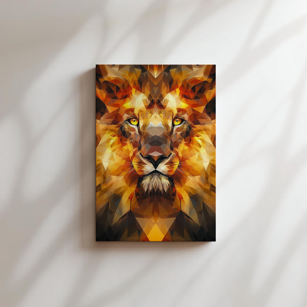 Polygonal Lion Majesty