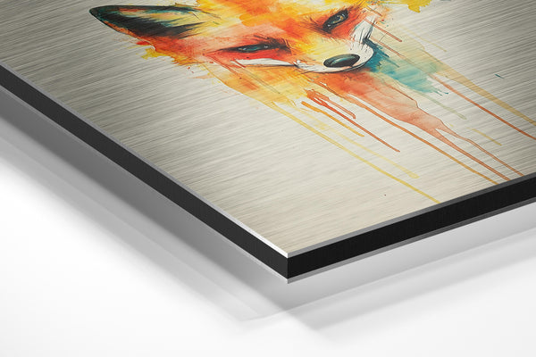 Watercolor Fox Expression