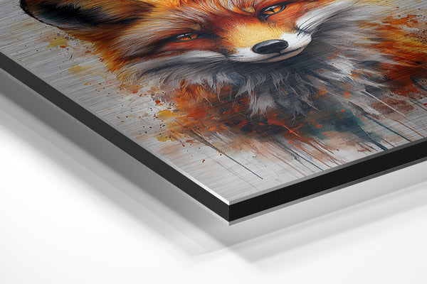 Realistic Fox Splatter