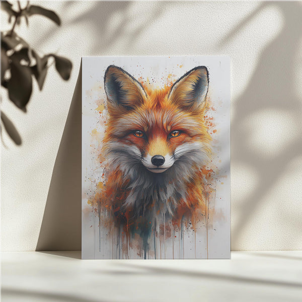 Realistic Fox Splatter