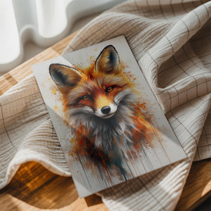 Realistic Fox Splatter
