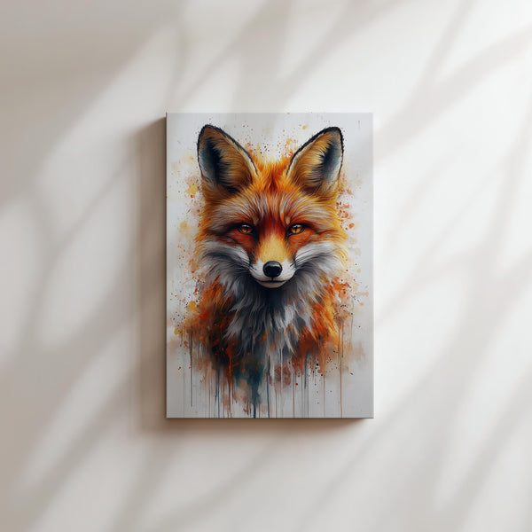 Realistic Fox Splatter