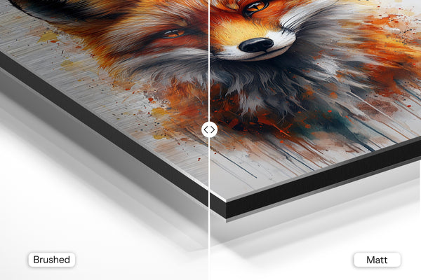 Realistic Fox Splatter