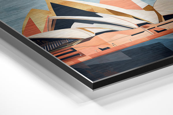 Golden Sails Abstract