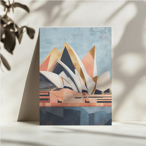 Golden Sails Abstract