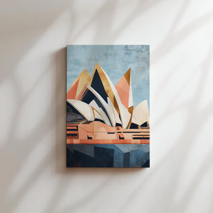 Golden Sails Abstract