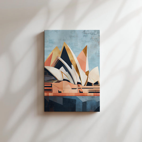 Golden Sails Abstract