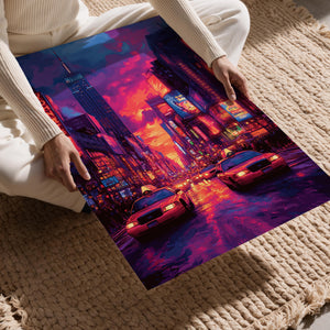 Times Square Sunset Glow