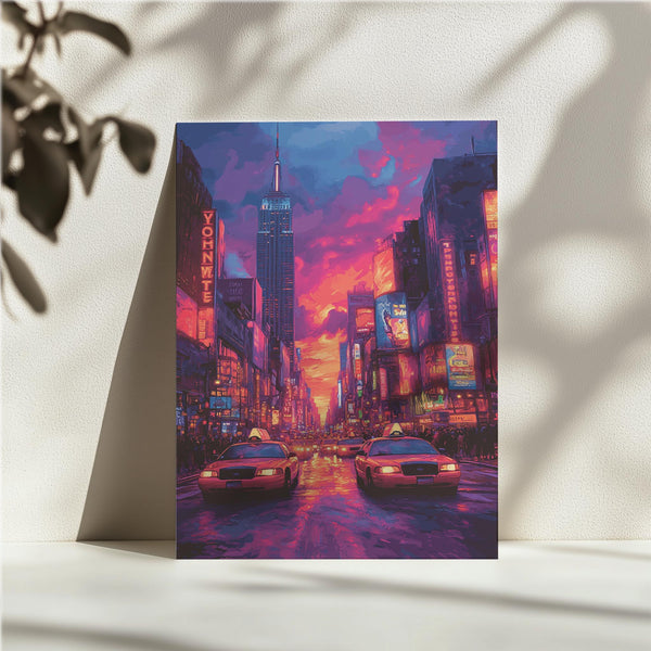 Times Square Sunset Glow