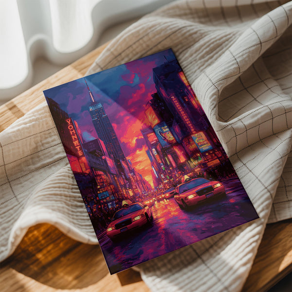 Times Square Sunset Glow