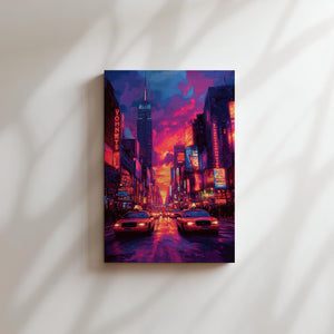 Times Square Sunset Glow