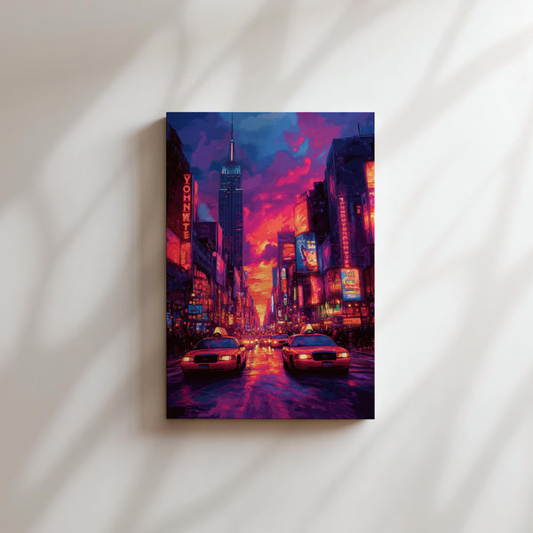 Times Square Sunset Glow