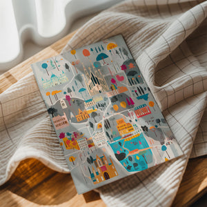 Barcelona Landmarks Map