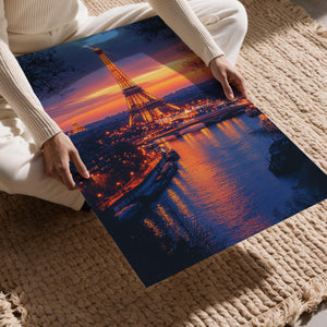 Paris Twilight Reflection