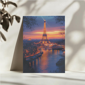 Paris Twilight Reflection