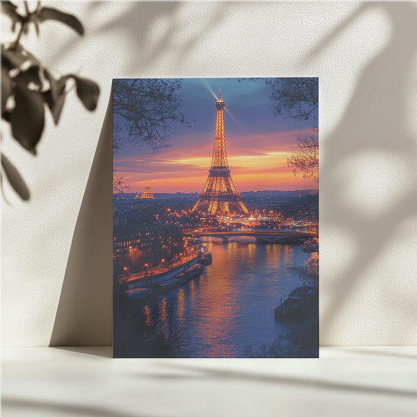 Paris Twilight Reflection