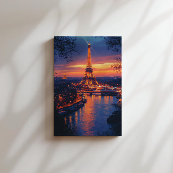 Paris Twilight Reflection