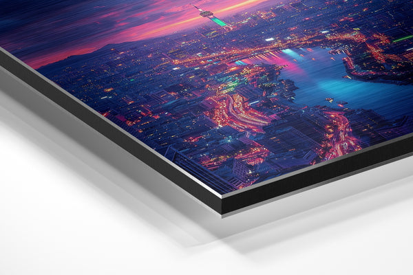 Korean Cityscape Sunset