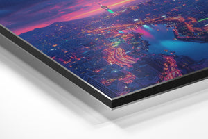 Korean Cityscape Sunset