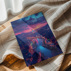 Korean Cityscape Sunset