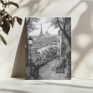 Parisian Charm in Monochrome