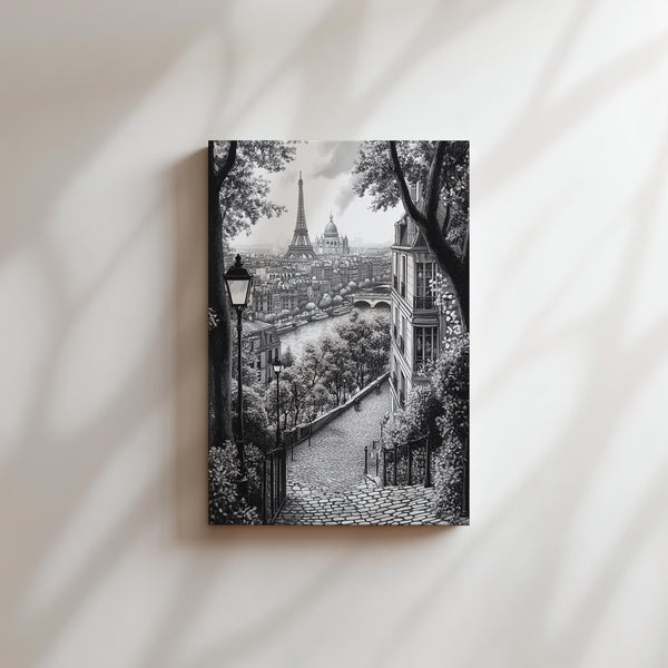 Parisian Charm in Monochrome