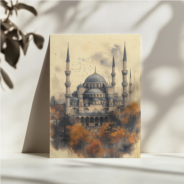 Blue Mosque Autumn