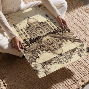 Taj Mahal Ink Sketch