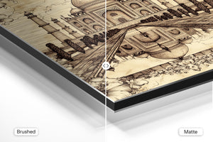 Taj Mahal Ink Sketch