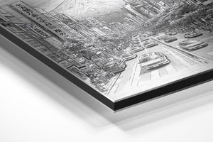 Tokyo Street Mt Fuji