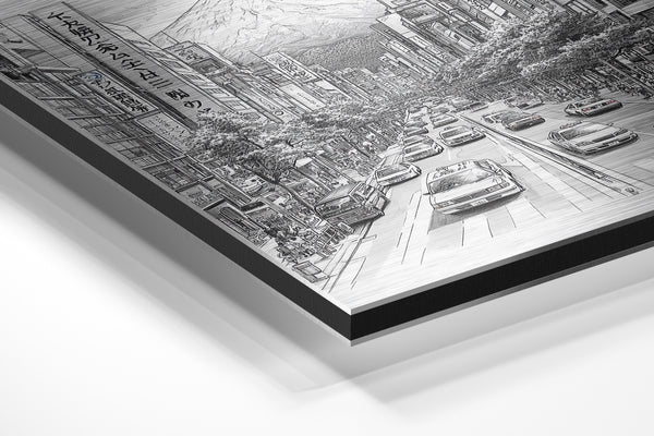 Tokyo Street Mt Fuji