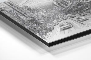 Tokyo Street Mt Fuji