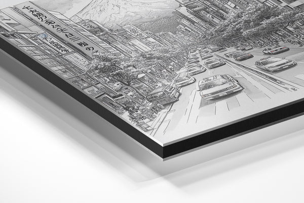 Tokyo Street Mt Fuji