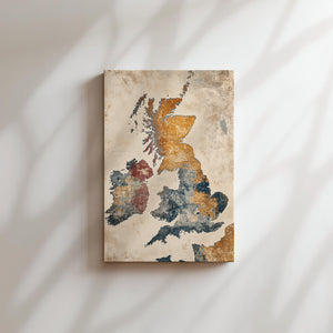 UK Map Vintage