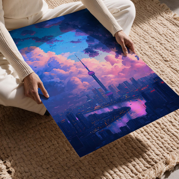 Shanghai Skyline Dusk