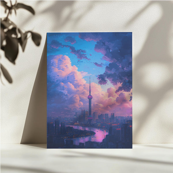 Shanghai Skyline Dusk