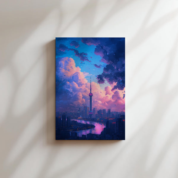 Shanghai Skyline Dusk