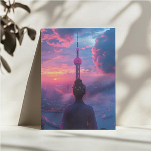 Oriental Pearl Sunset