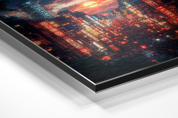 Lantern-Lit Street Scene