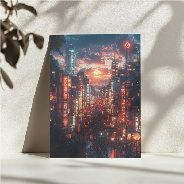 Lantern-Lit Street Scene