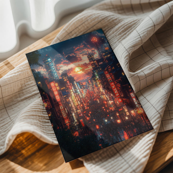 Lantern-Lit Street Scene