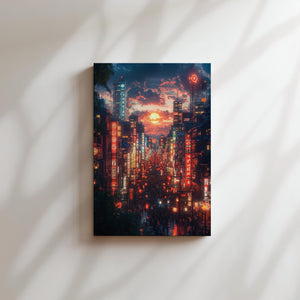 Lantern-Lit Street Scene