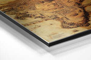 Sepia Ancient City Map