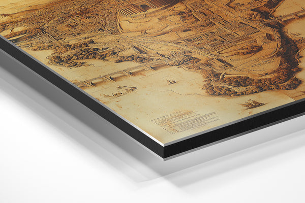 Sepia Ancient City Map