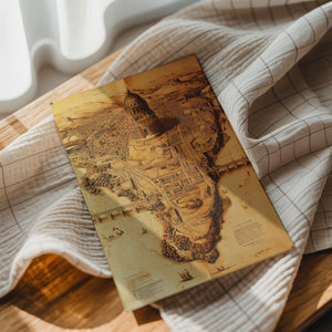 Sepia Ancient City Map