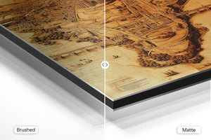 Sepia Ancient City Map