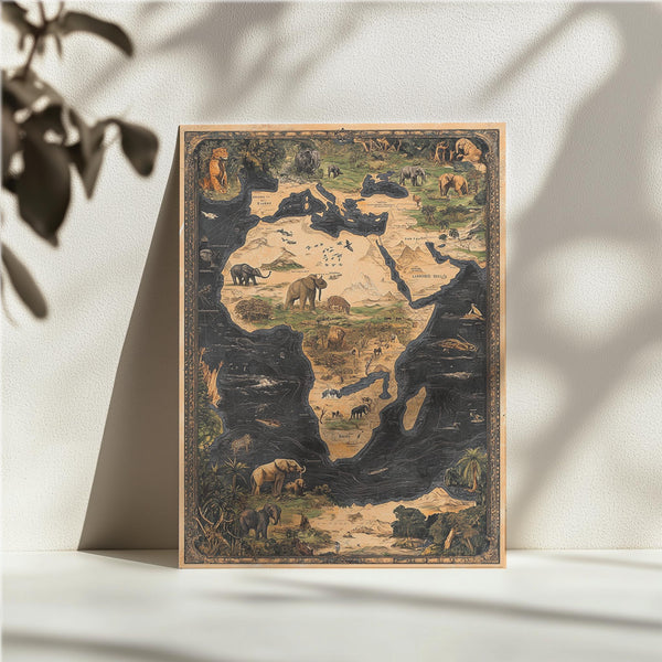 African Wildlife Map