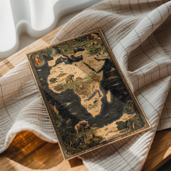 African Wildlife Map